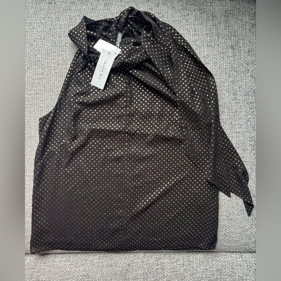 BNWT Jason Wu Tie-Neck Polka Dot Blouse Size M! - Picture 14 of 15